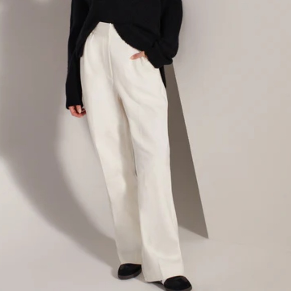 NWT Favorite Daughter The Shortie Favorite Pant in Ivory - Picture 4 of 6